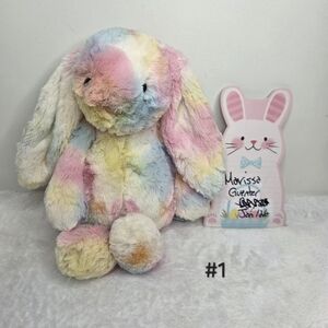 BNWT Customized Jellycat Medium Bashful Bunny "Zuli" #1
